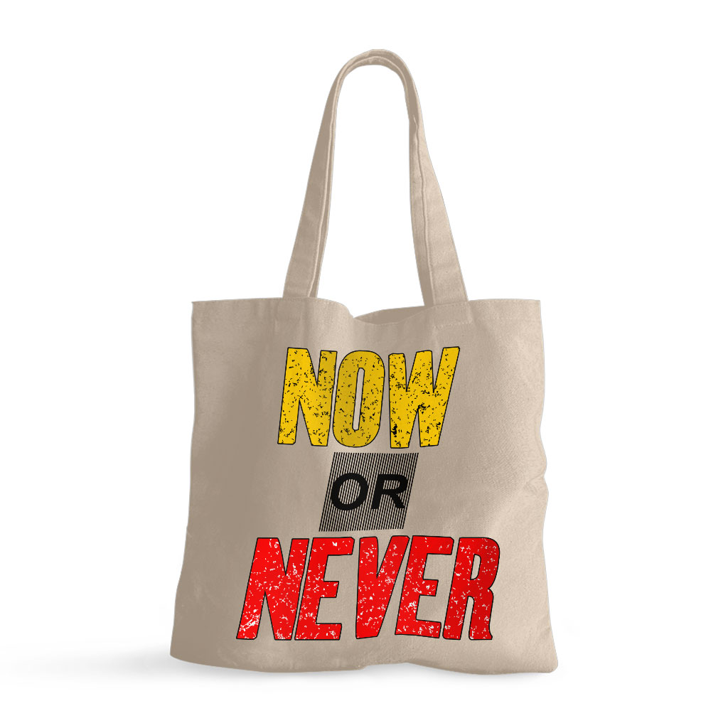 Now Or Never Small Tote Bag - Cool Shopping Bag - Trendy Tote Bag - Image 2