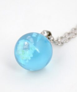 Blue Sky Cloud Resin Necklace