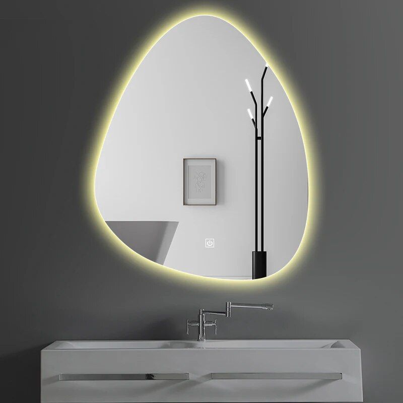 Modern Rectangular Smart LED Bathroom Mirror with Bluetooth Speaker & Adjustable Light - Image 5