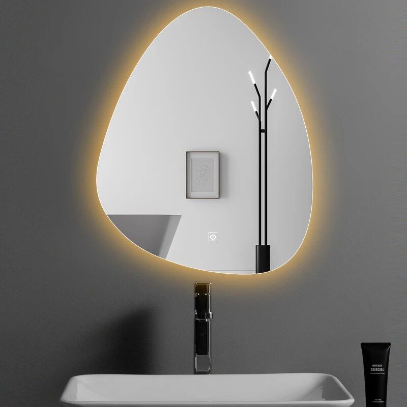 Modern Rectangular Smart LED Bathroom Mirror with Bluetooth Speaker & Adjustable Light - Image 4