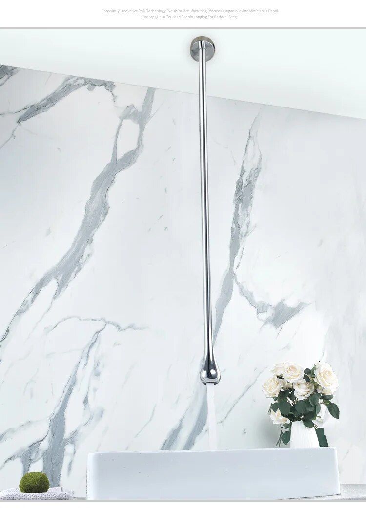 Contemporary Polished Basin Faucet - Deck Mounted Single Handle - Image 3