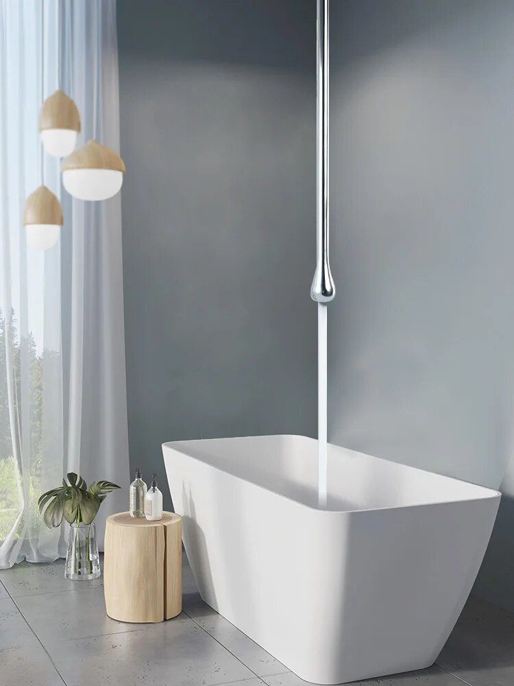 Contemporary Polished Basin Faucet - Deck Mounted Single Handle - Image 4