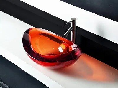 Elegant Oval Resin Wash Basin – Vibrant Countertop Sink for Modern Bathrooms - Image 4