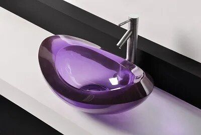 Elegant Oval Resin Wash Basin – Vibrant Countertop Sink for Modern Bathrooms - Image 3